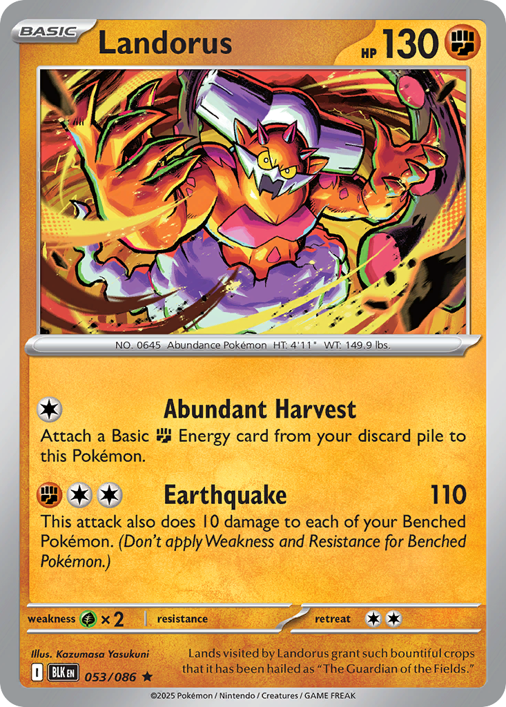 53/86 [BLK] Landorus - Rare