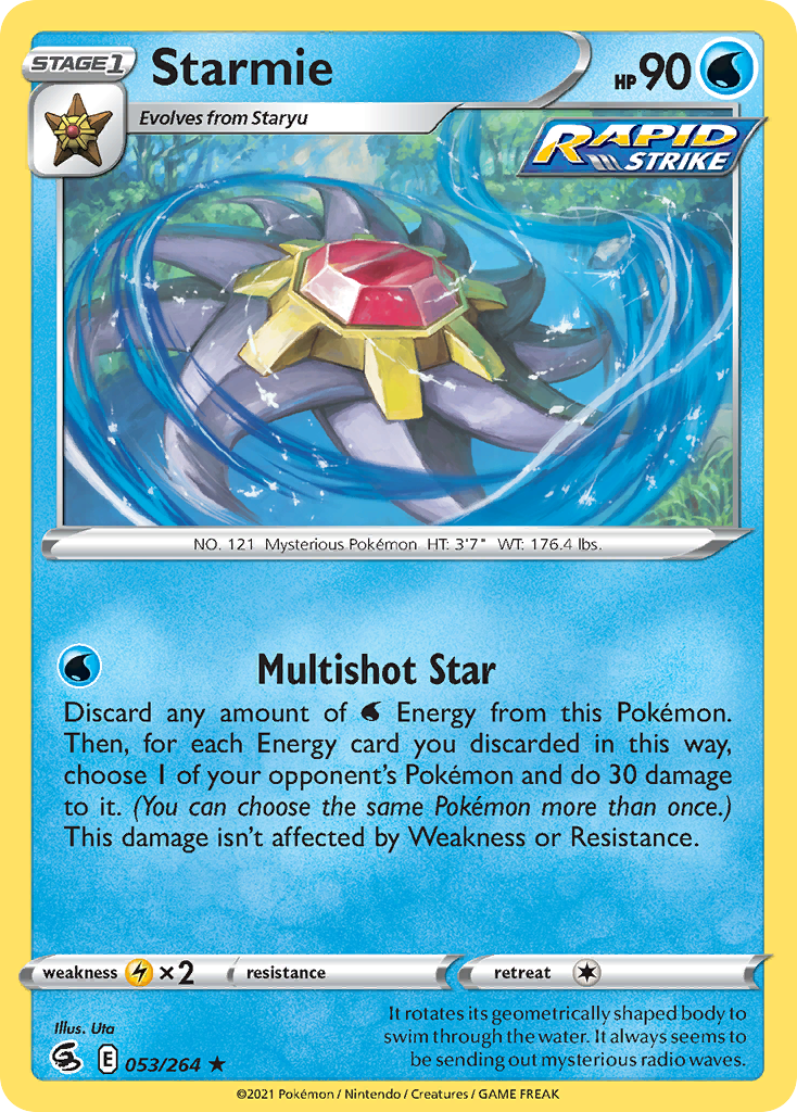 53/264 [FST] Starmie - Rare Holo