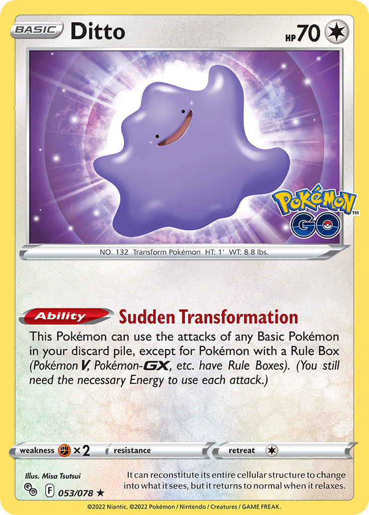 53/78 [PGO] Ditto - Rare Holo