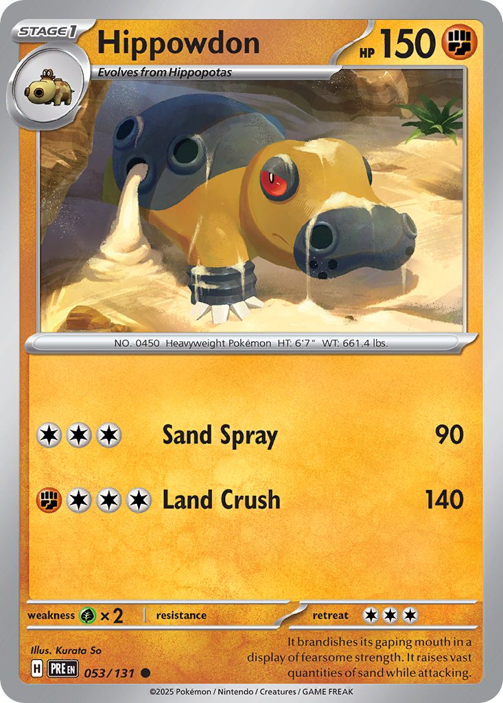 53/131 [PRE] Hippowdon - Common