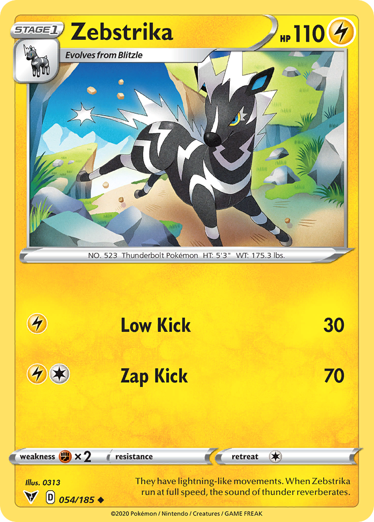 54/185 [VIV] Zebstrika - Uncommon
