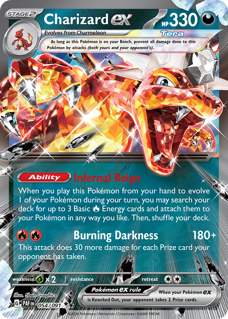 54/91 [SV4PT5] Charizard ex - Double Rare