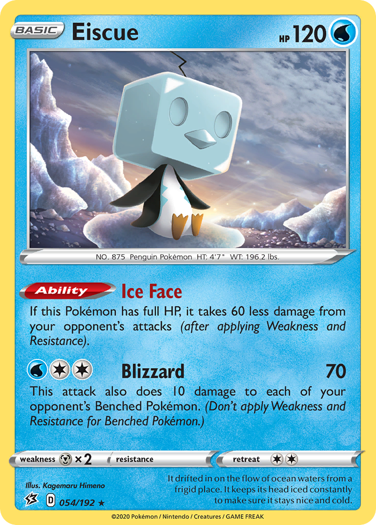 54/192 [RCL] Eiscue - Rare Holo