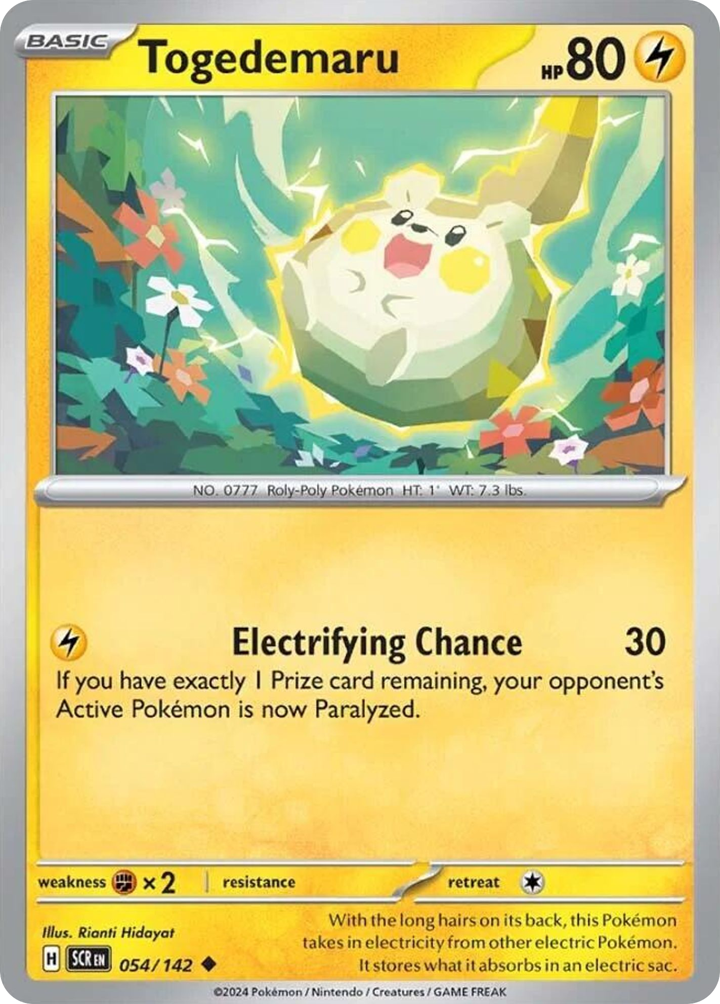 54/142 [SCR] Togedemaru - Uncommon