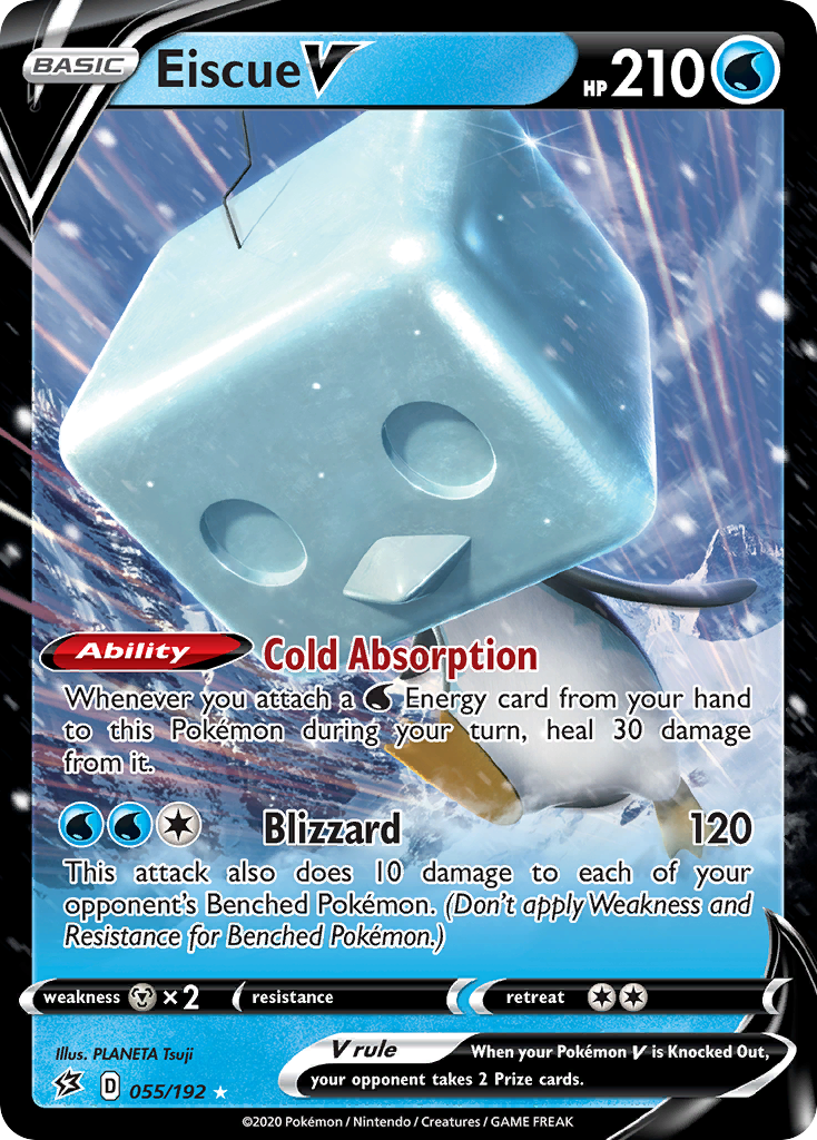 55/192 [RCL] Eiscue V - Rare Holo V