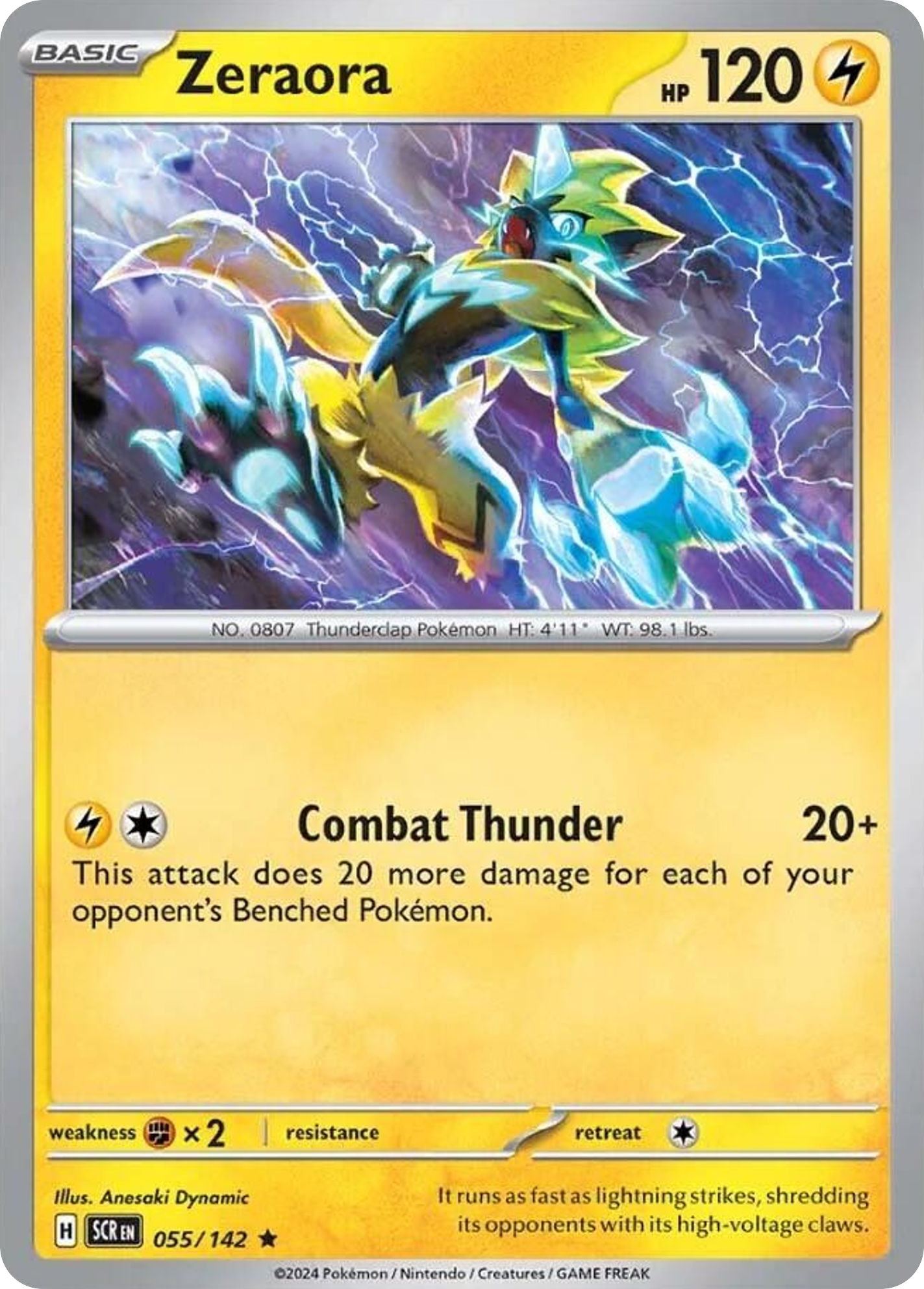 55/142 [SCR] Zeraora - Rare