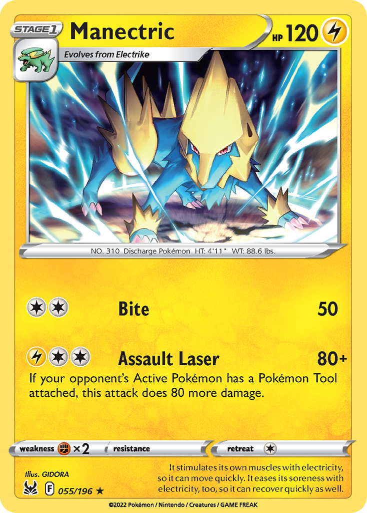 55/196 [LOR] Manectric - Rare