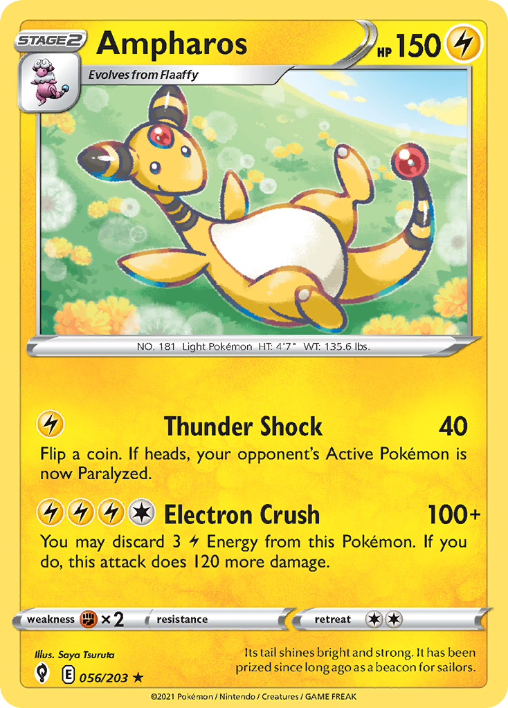 56/203 [EVS] Ampharos - Rare