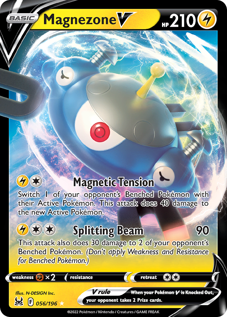 56/196 [LOR] Magnezone V - Rare Holo V