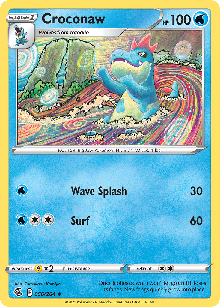 56/264 [FST] Croconaw - Uncommon