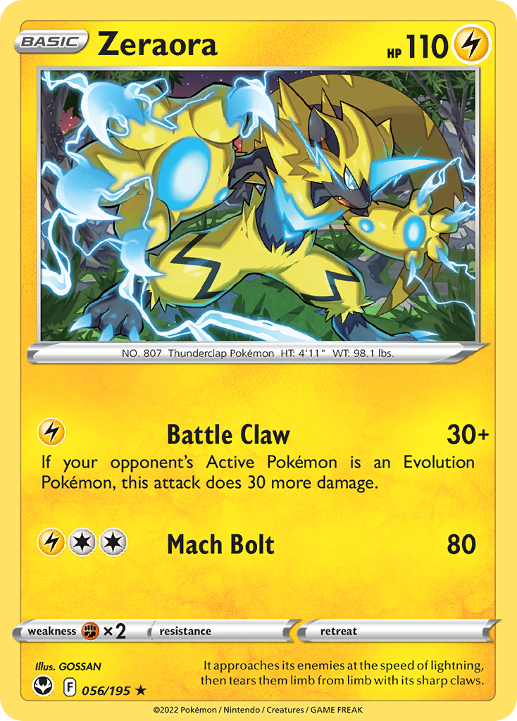 56/195 [SIT] Zeraora - Rare