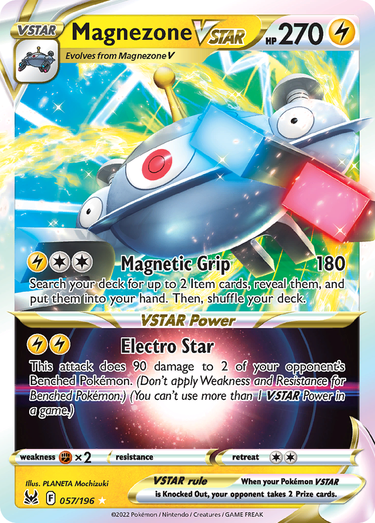 57/196 [LOR] Magnezone VSTAR - Rare Holo VSTAR