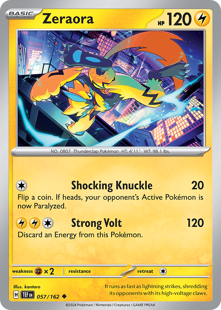 57/162 [TEF] Zeraora - Uncommon