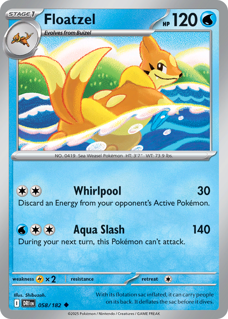 58/182 [DRI] Floatzel - Uncommon