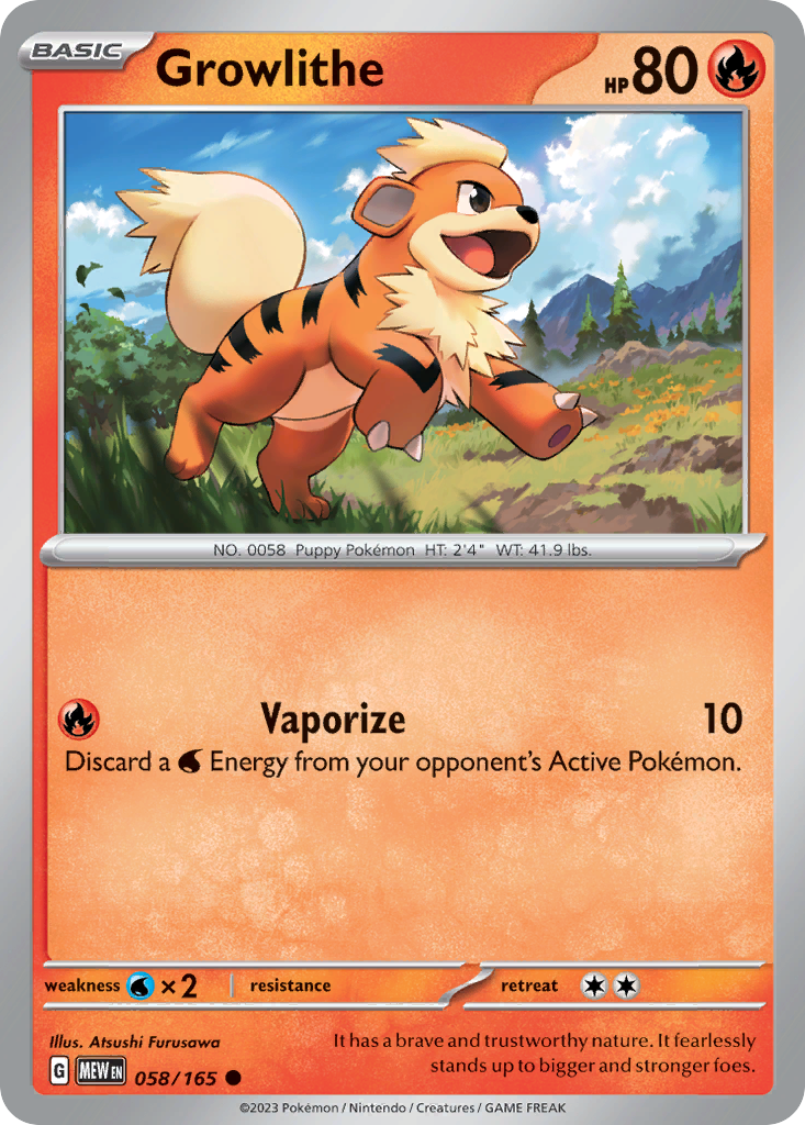 58/165 [SV3PT5] Growlithe - Common