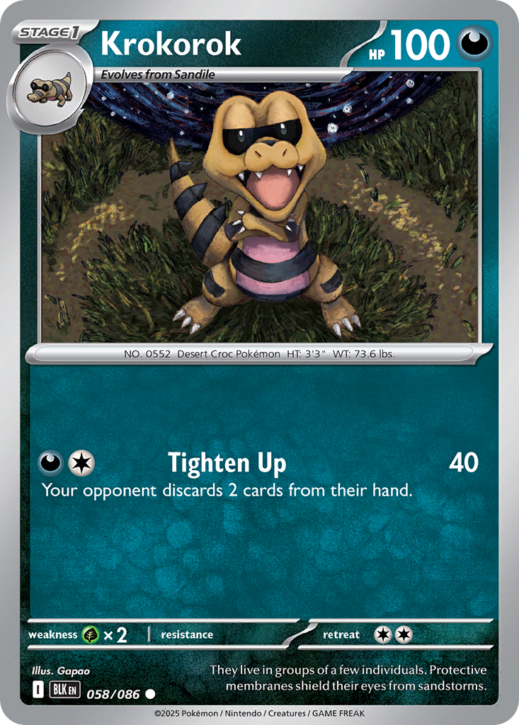 58/86 [BLK] Krokorok - Common
