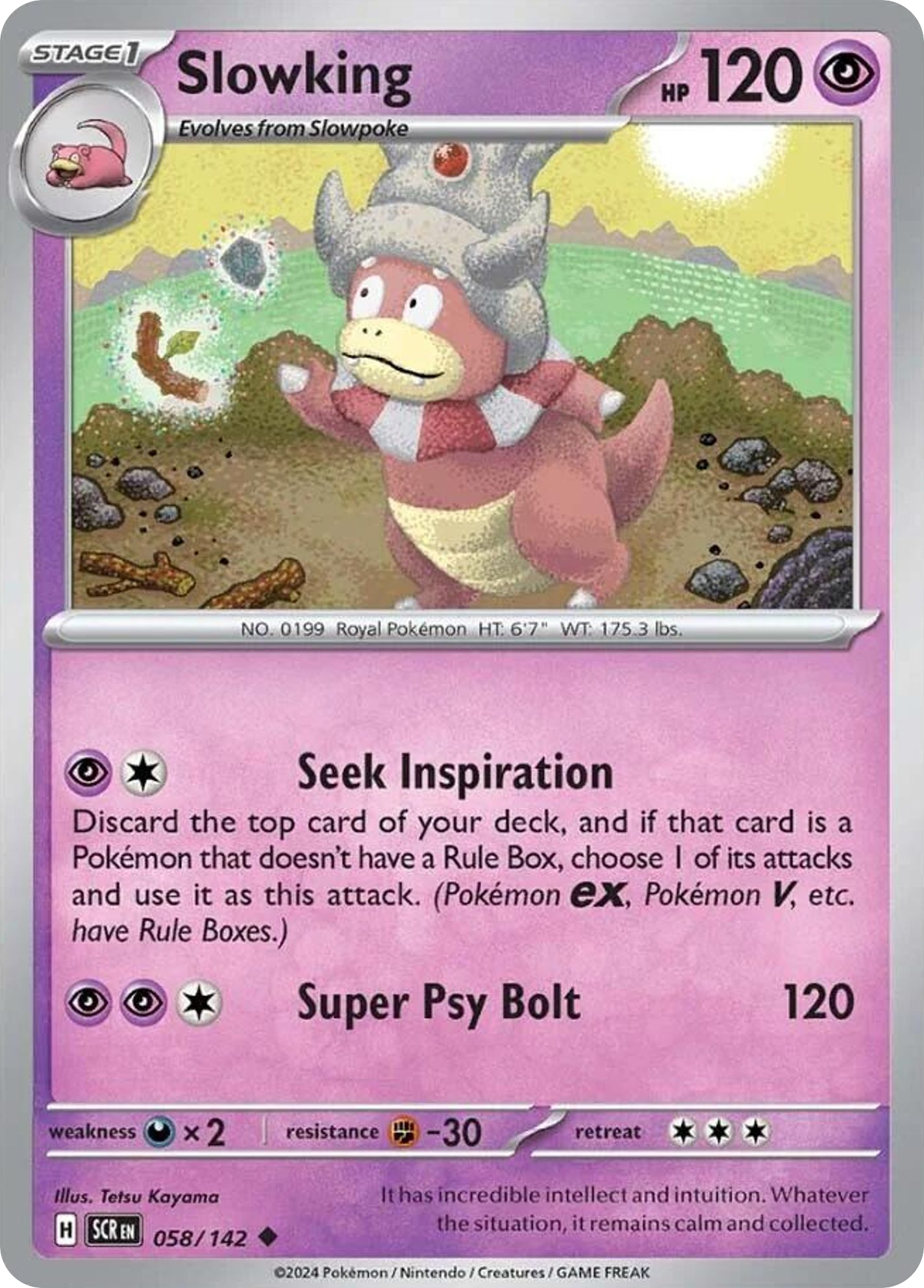 58/142 [SCR] Slowking - Uncommon