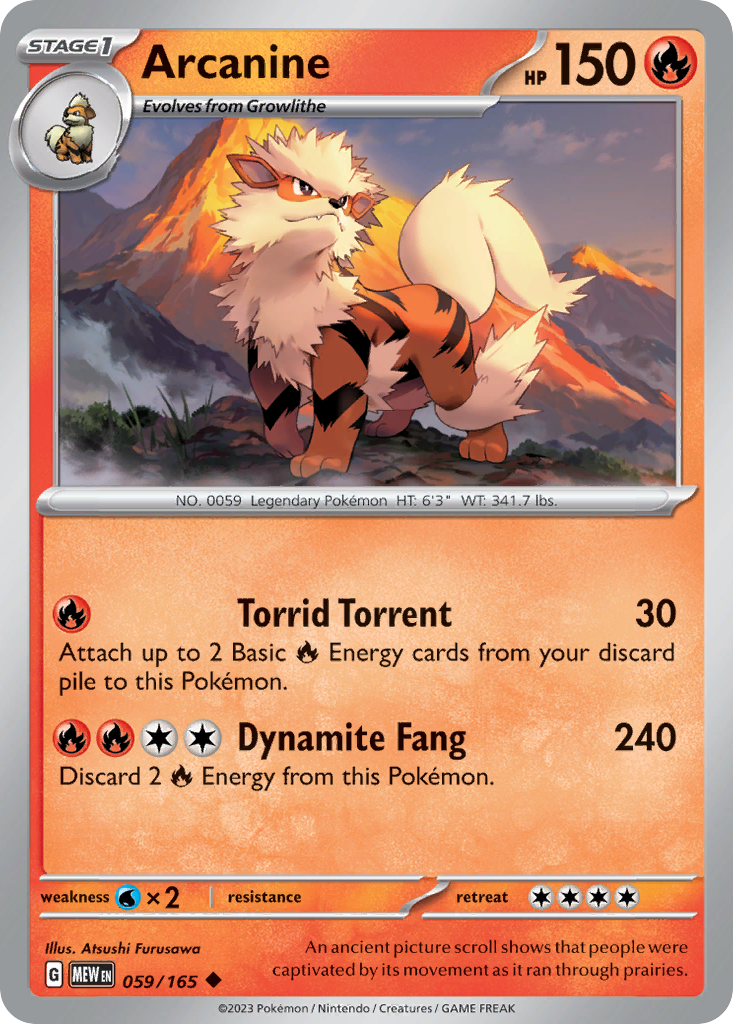 59/165 [SV3PT5] Arcanine - Uncommon