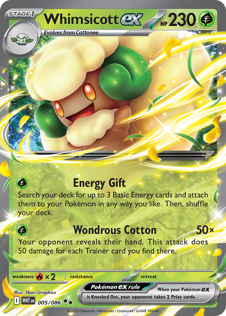 5/86 [WHT] Whimsicott ex - Double Rare