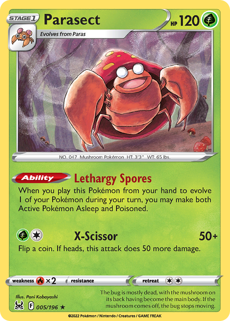 5/196 [LOR] Parasect - Rare