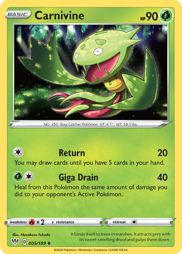 5/189 [DAA] Carnivine - Uncommon