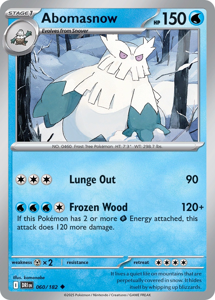 60/182 [DRI] Abomasnow - Uncommon