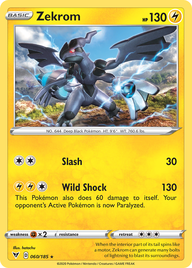60/185 [VIV] Zekrom - Rare Holo