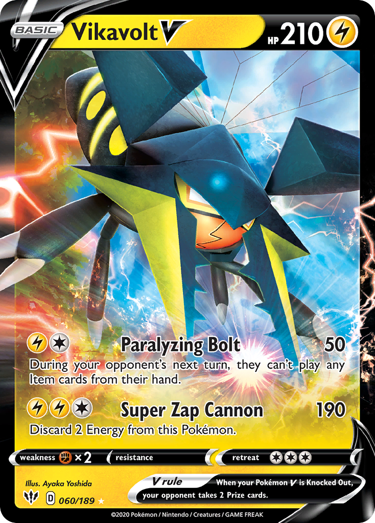 60/189 [DAA] Vikavolt V - Rare Holo V