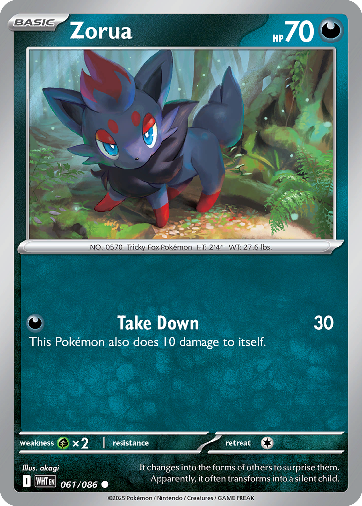 61/86 [WHT] Zorua - Common