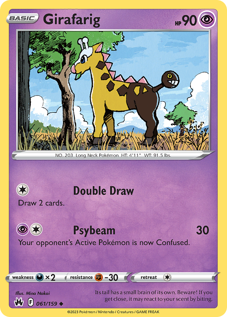 61/159 [CRZ] Girafarig - Uncommon