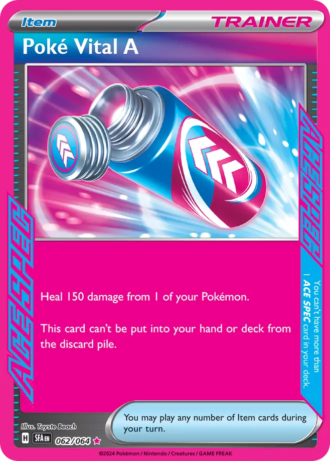 62/64 [SFA] Poké Vital A - ACE SPEC Rare
