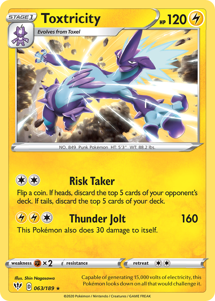 63/189 [DAA] Toxtricity - Rare Holo