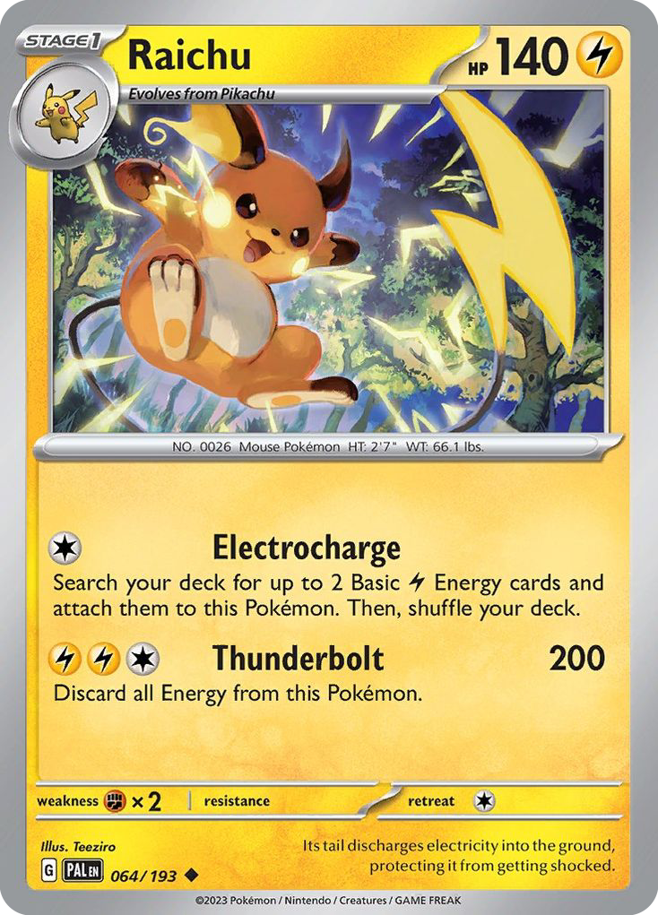 64/193 [SV2] Raichu - Uncommon