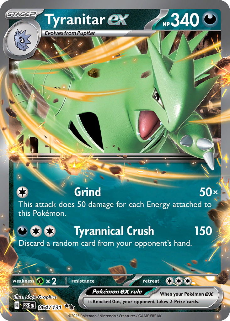64/131 [PRE] Tyranitar ex - Double Rare