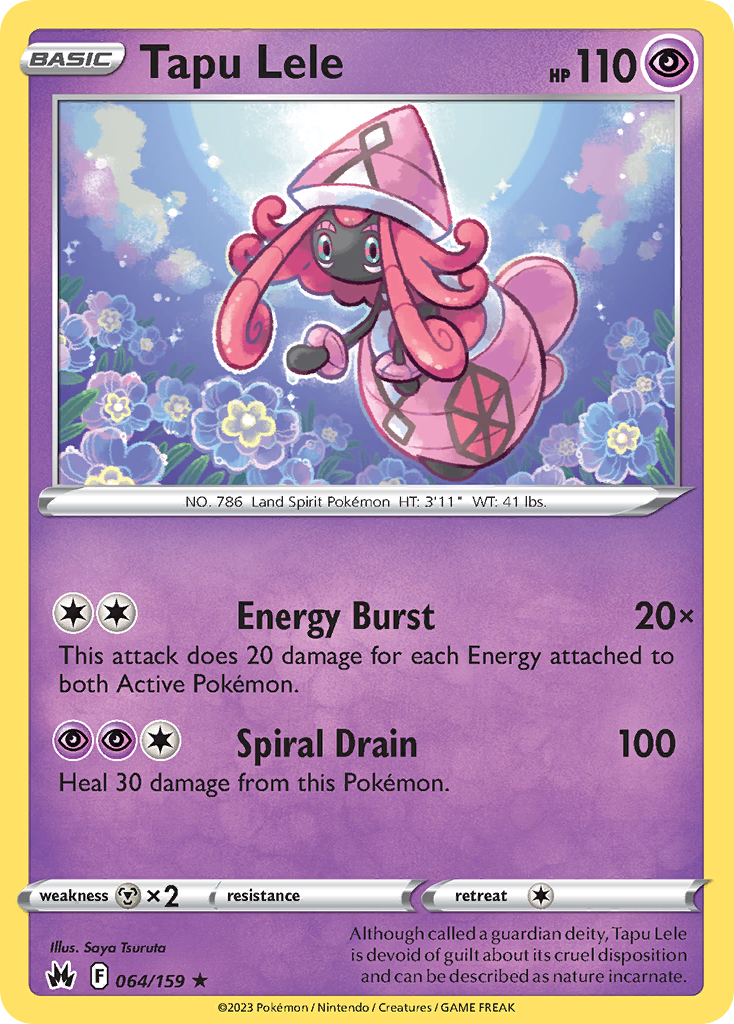 64/159 [CRZ] Tapu Lele - Rare Holo