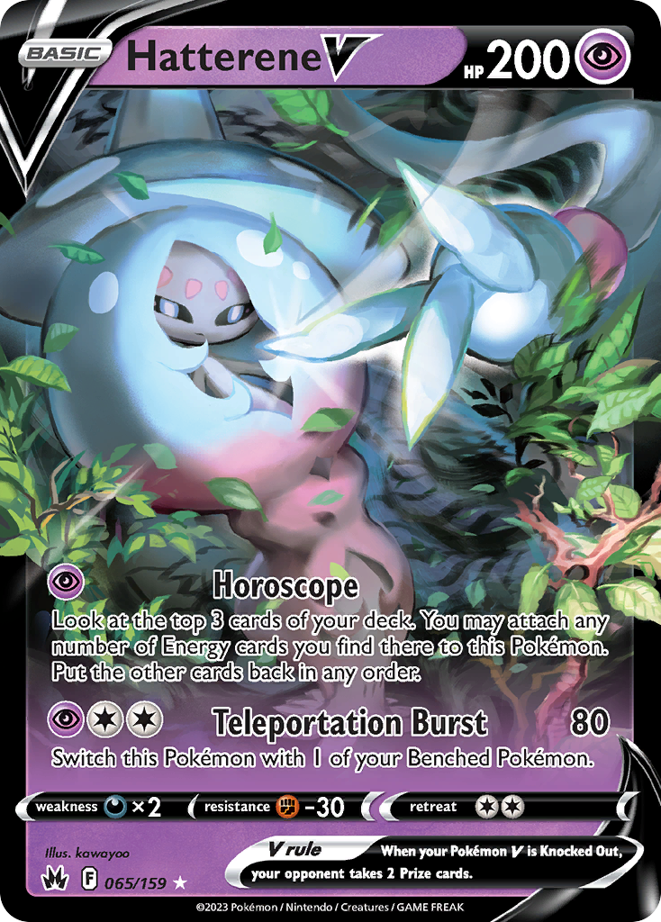 65/159 [CRZ] Hatterene V - Rare Holo V