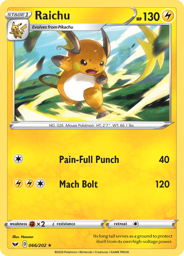 66/202 [SSH] Raichu - Rare