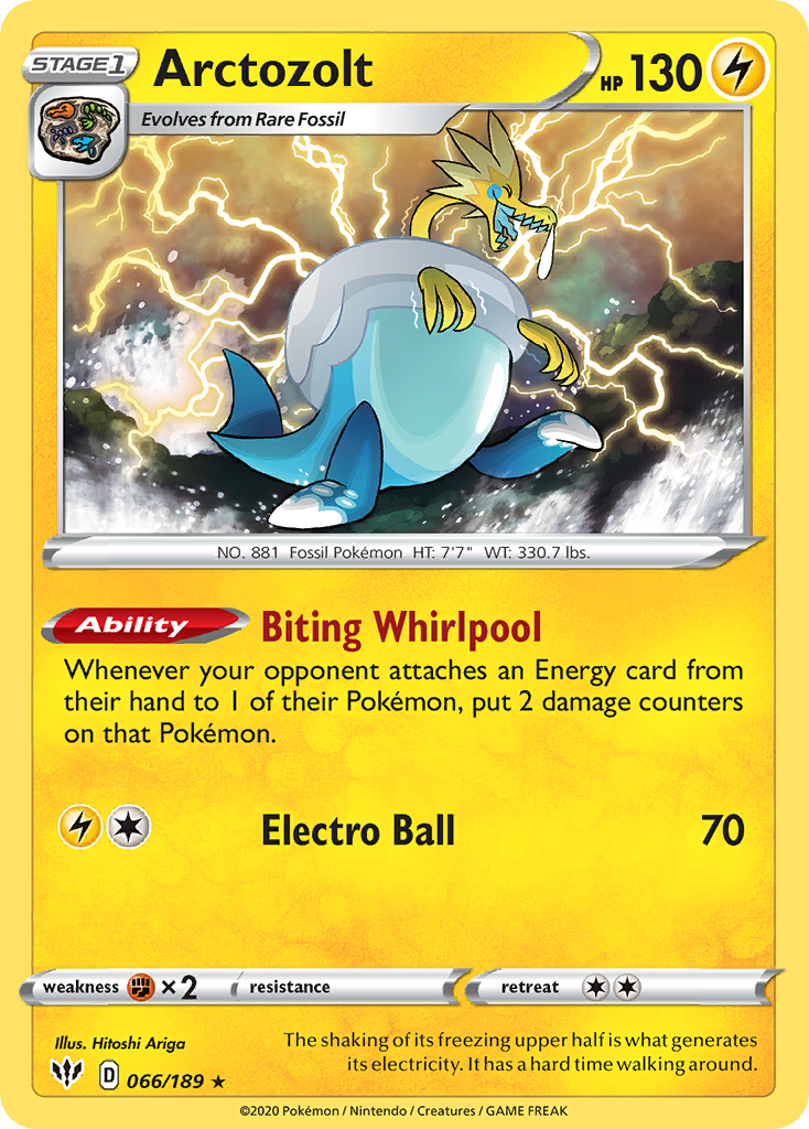 66/189 [DAA] Arctozolt - Rare Holo