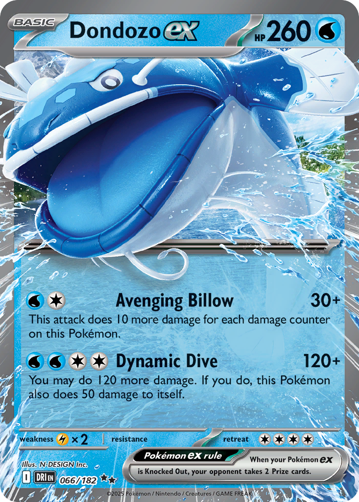 66/182 [DRI] Dondozo ex - Double Rare