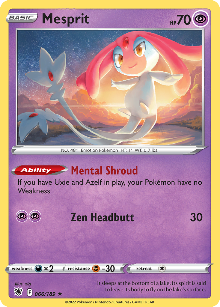 66/189 [ASR] Mesprit - Rare Holo