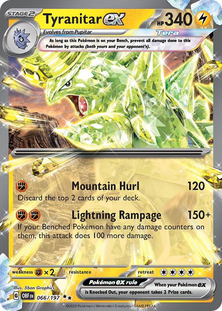 66/197 [SV3] Tyranitar ex - Double Rare