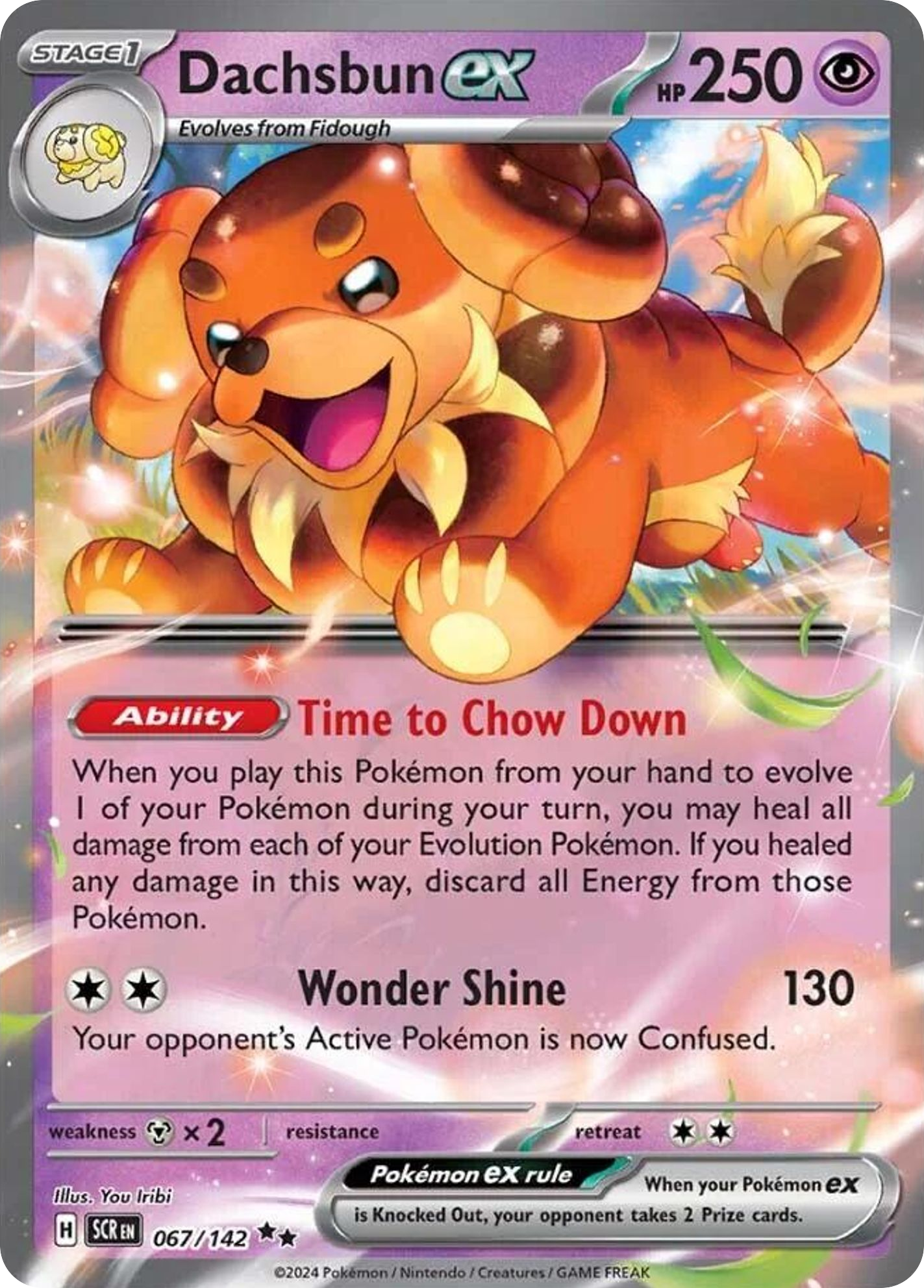 67/142 [SCR] Dachsbun ex - Double Rare