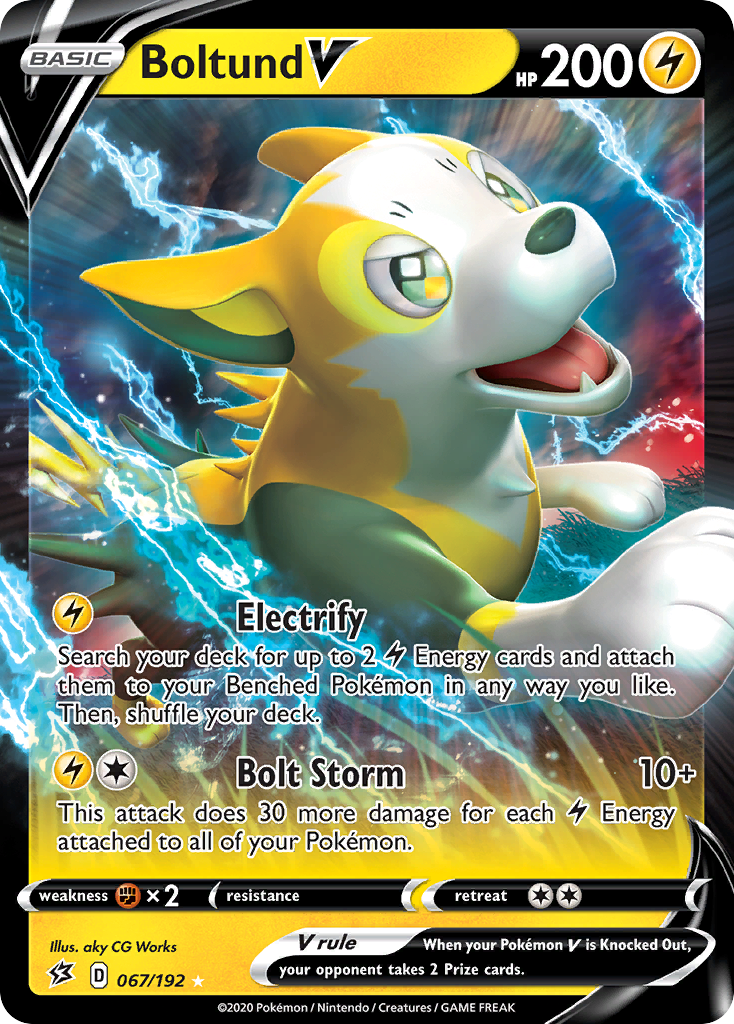67/192 [RCL] Boltund V - Rare Holo V