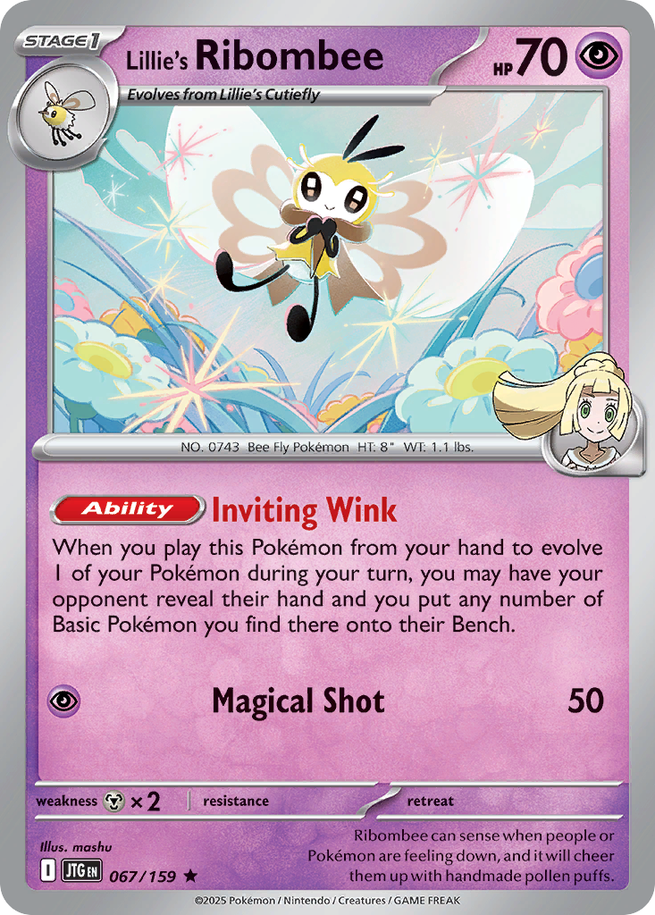 67/159 [JTG] Lillie's Ribombee - Rare