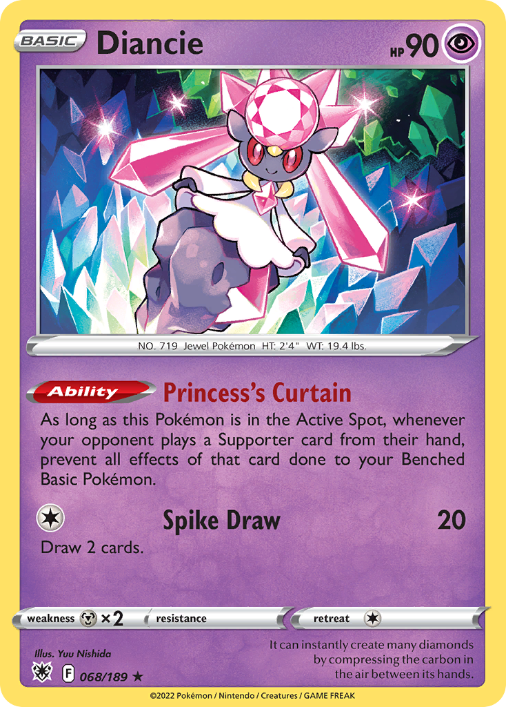 68/189 [ASR] Diancie - Rare Holo