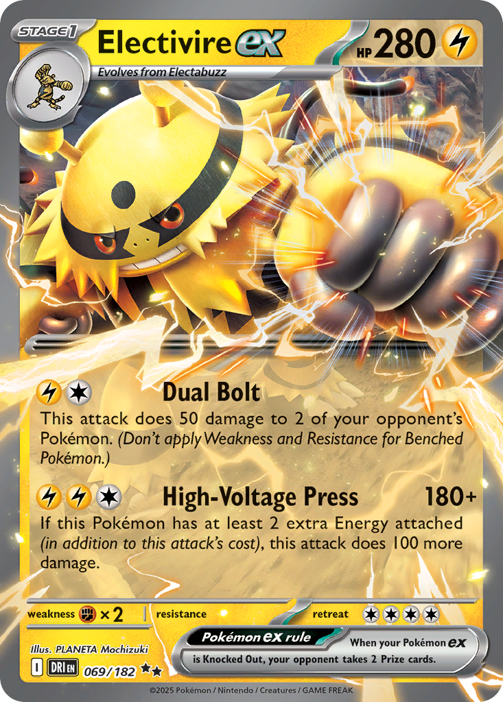 69/182 [DRI] Electivire ex - Double Rare