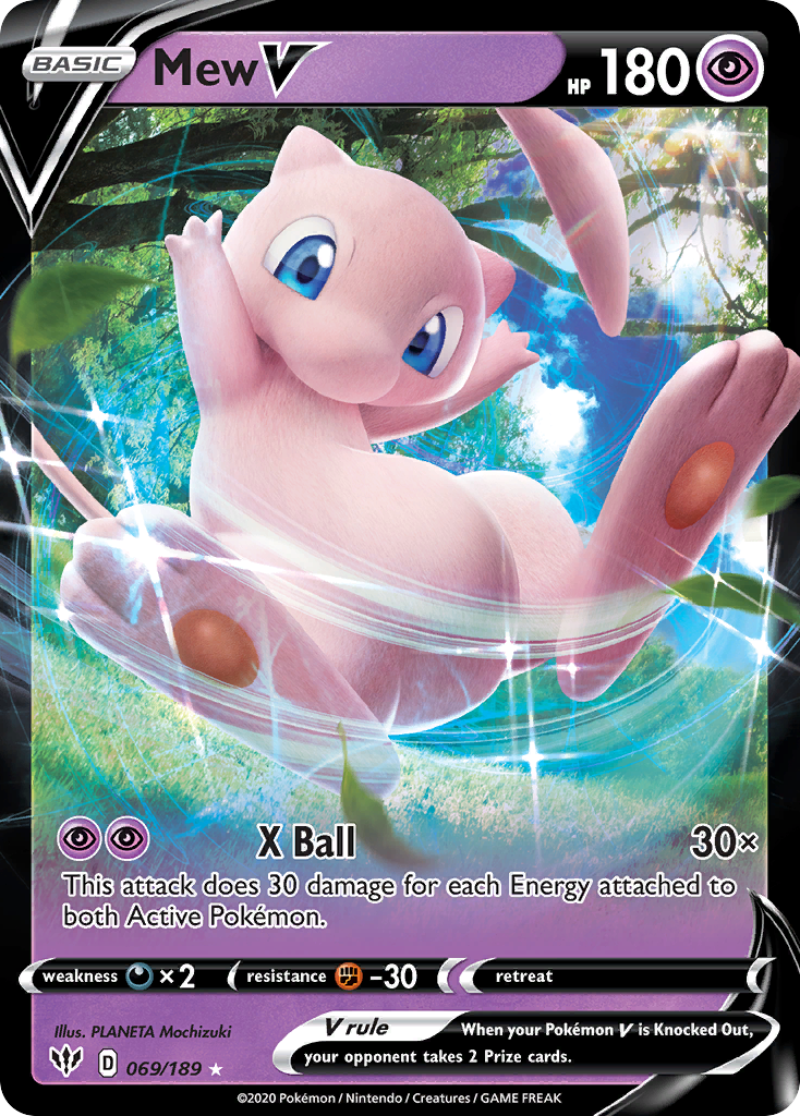 69/189 [DAA] Mew V - Rare Holo V