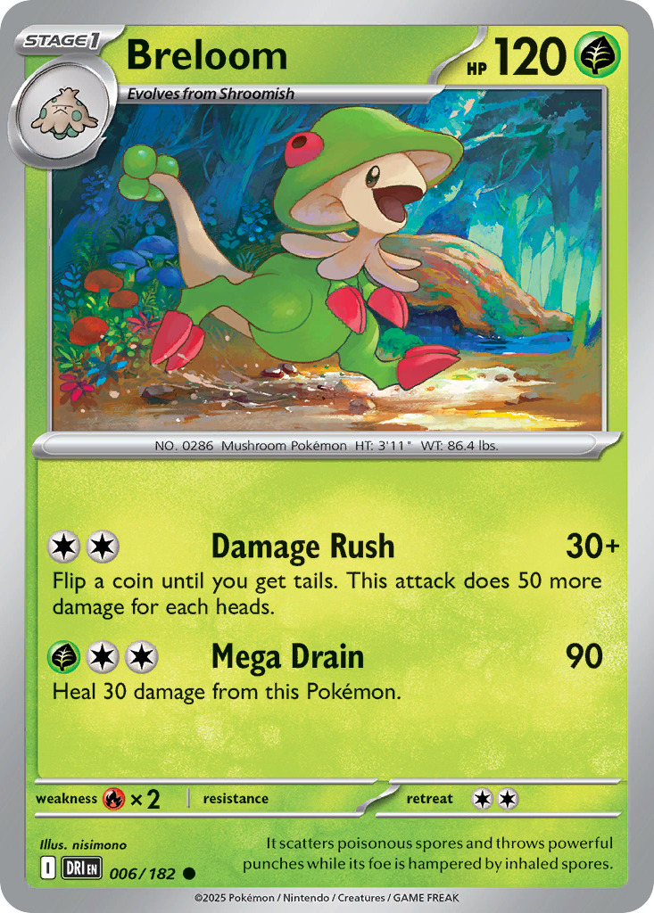 6/182 [DRI] Breloom - Common