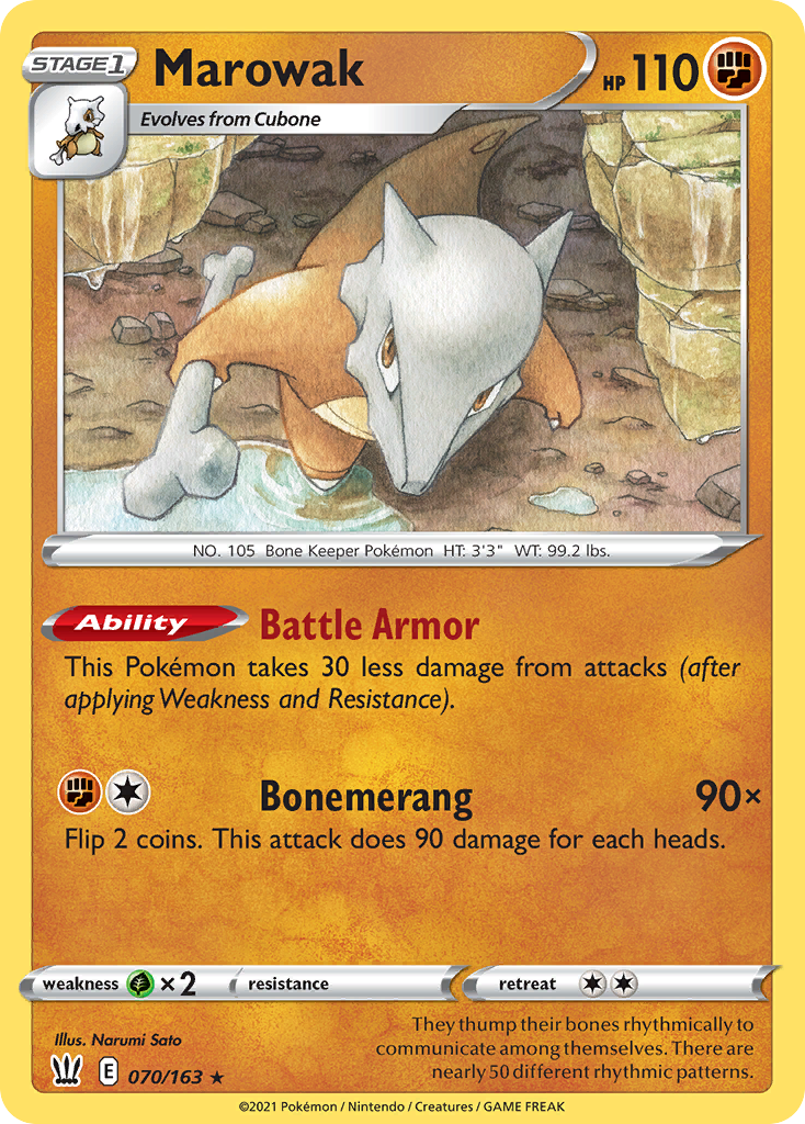70/163 [BST] Marowak - Rare