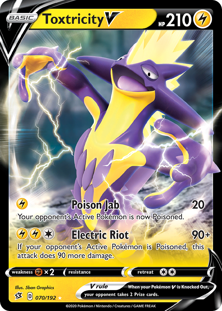 70/192 [RCL] Toxtricity V - Rare Holo V